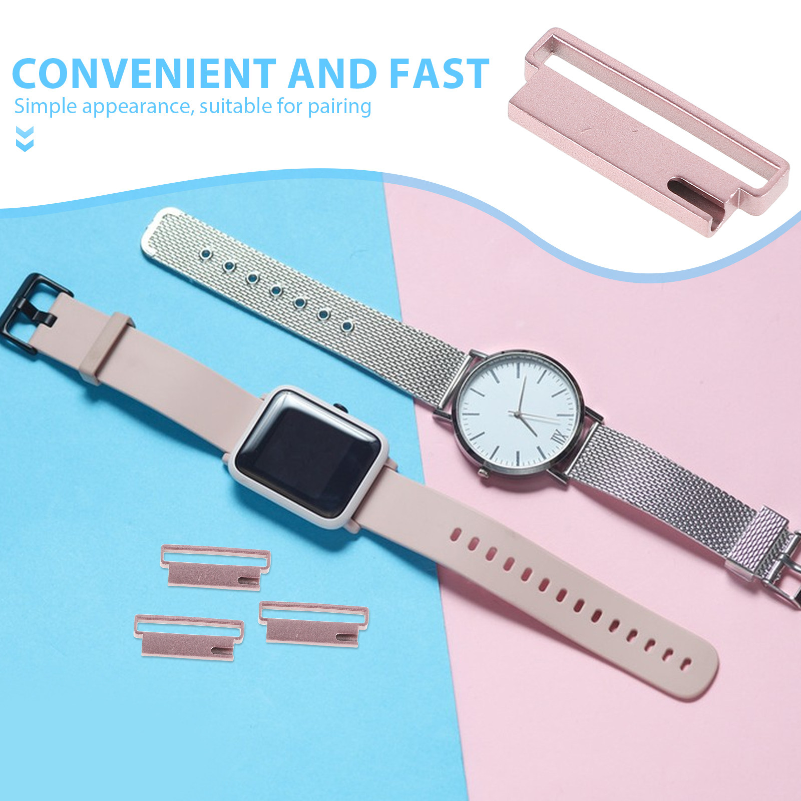 6Pcs Stainless Steel Watch Ban - Watch Band Connector 评论和价格