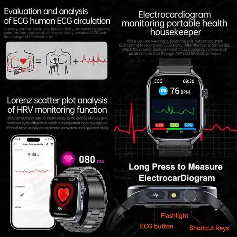 New AI Micro Physical Exam Sma - Android Smartwatch Accessories 评论和价格