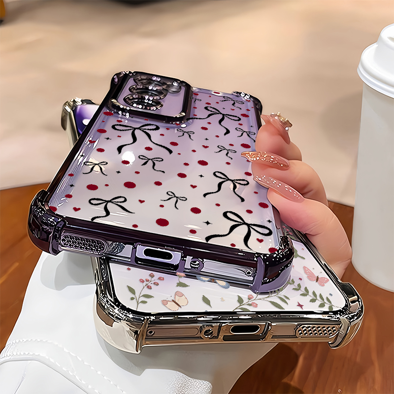Pink Butterfly Floral Leaf Pri - Oppo Reno 12 评论和价格