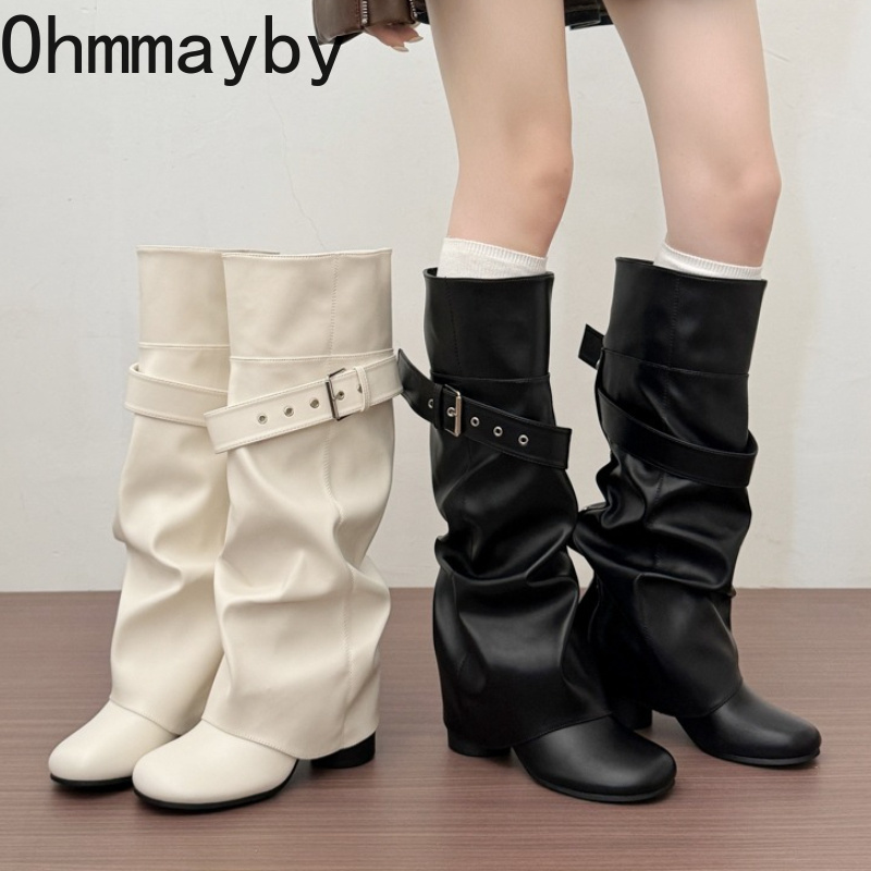 Designer Women Knee High Boots - Leather Classic Strap 评论和价格
