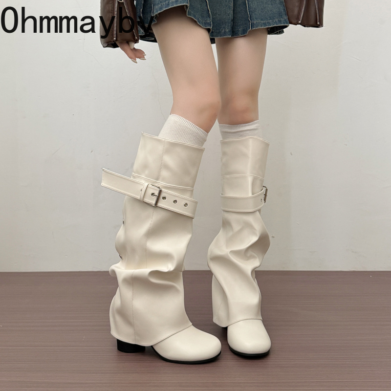 Designer Women Knee High Boots - Leather Classic Strap 评论和价格