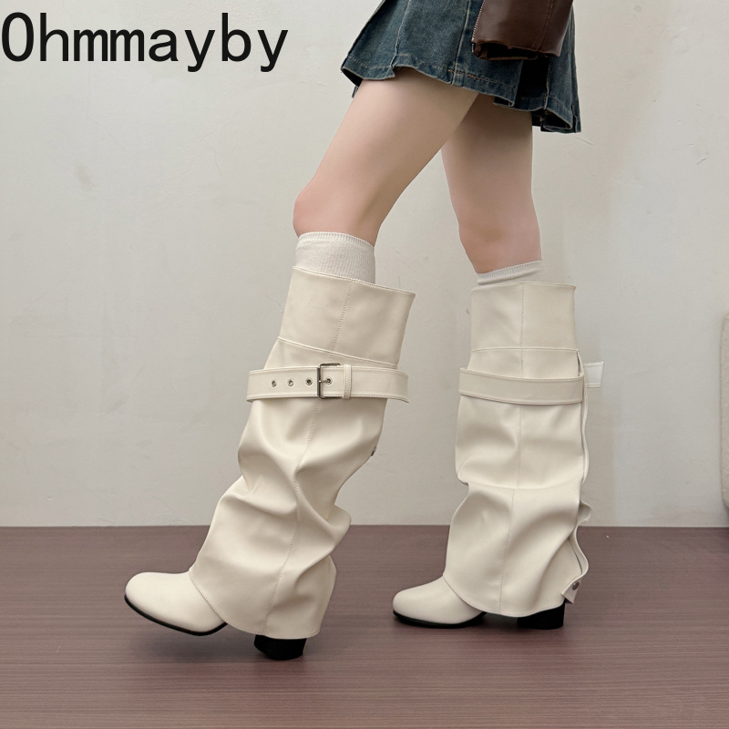 Designer Women Knee High Boots - Leather Classic Strap 评论和价格