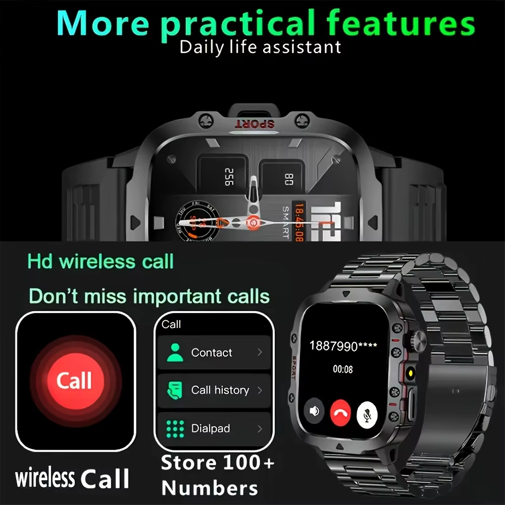 Men Smart Watch,4.6cm HD Scree - Smartwatch Face 评论和价格