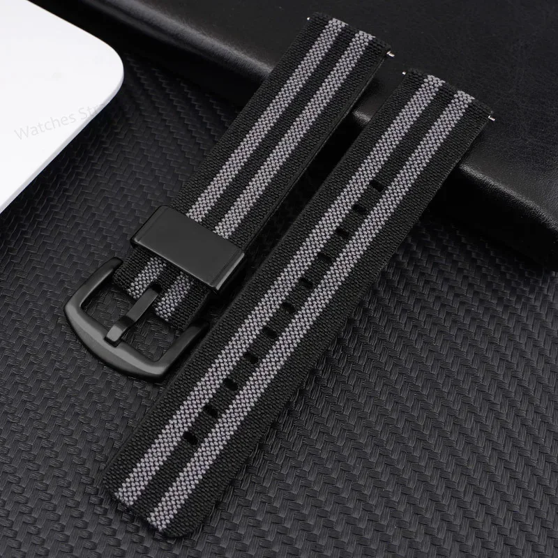 Nylon Watch Band 20mm 22mm Bra - Watch Band Connector 评论和价格